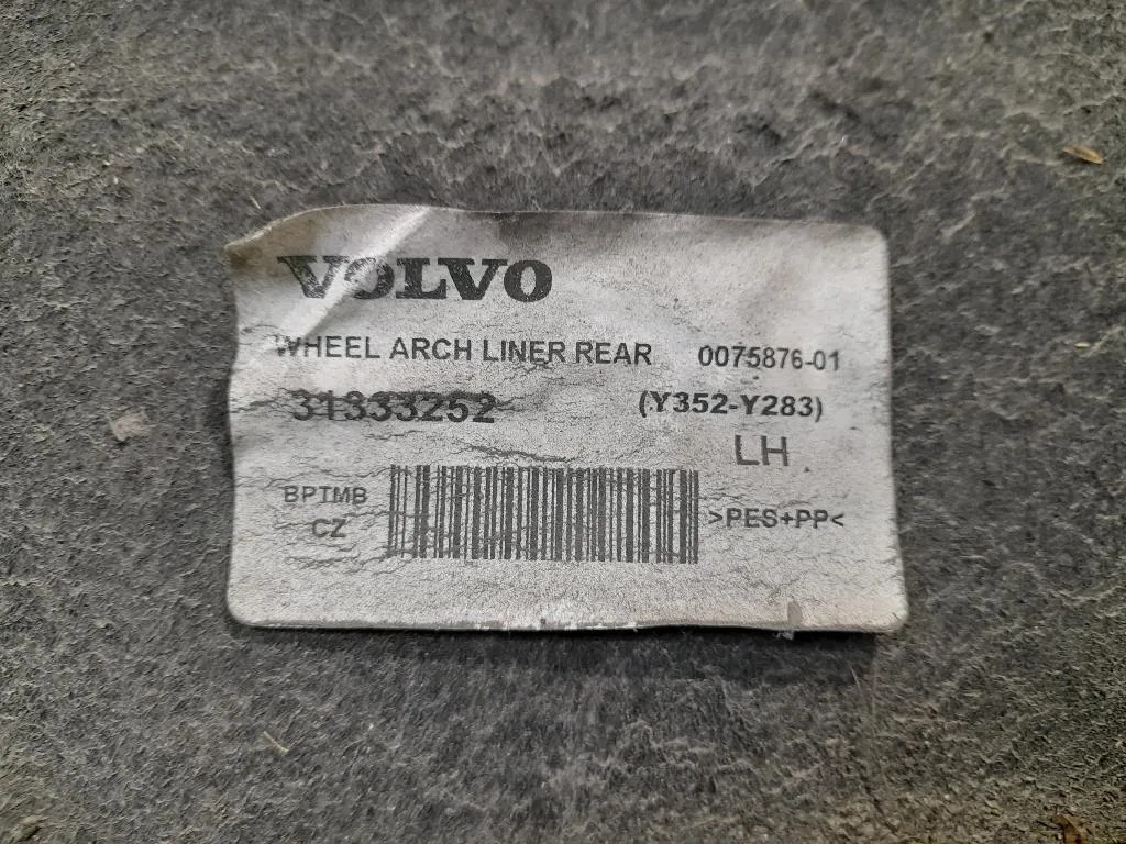 Parasassi Passaruota Interno POST SX 31333252 Volvo V60 I 2013