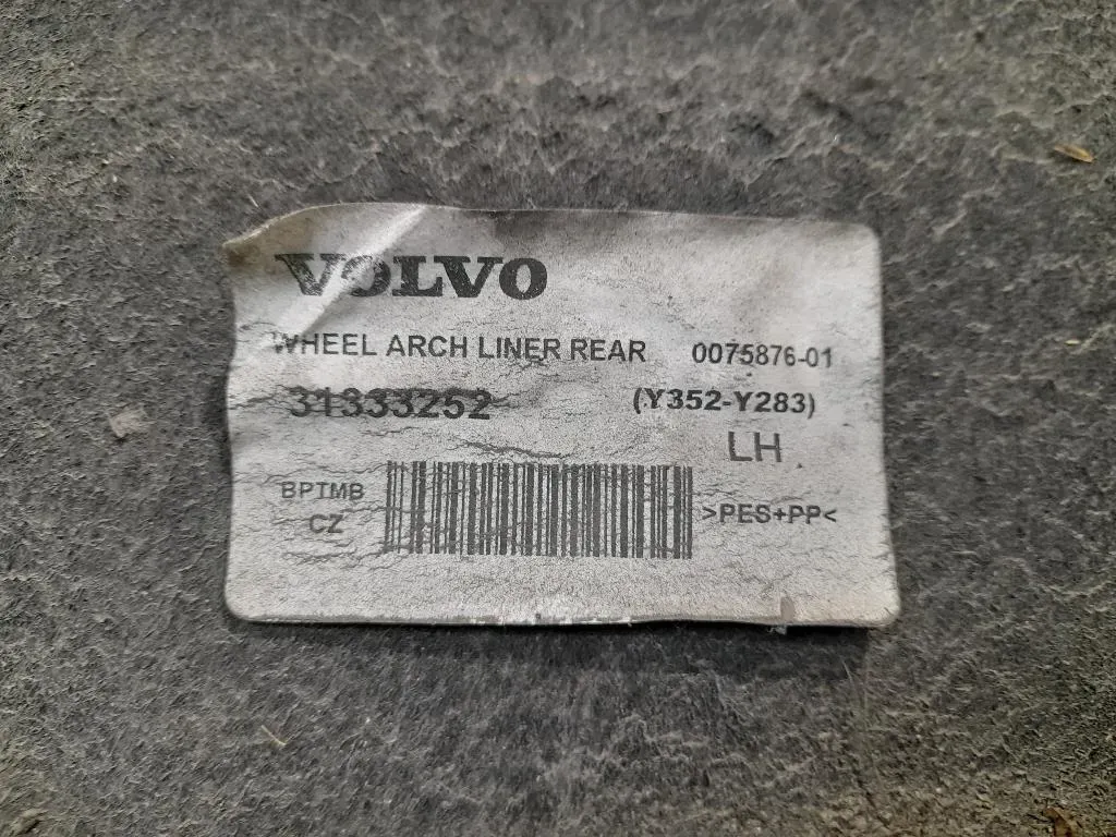 Parasassi Passaruota Interno POST SX 31333252 Volvo V60 I 2013