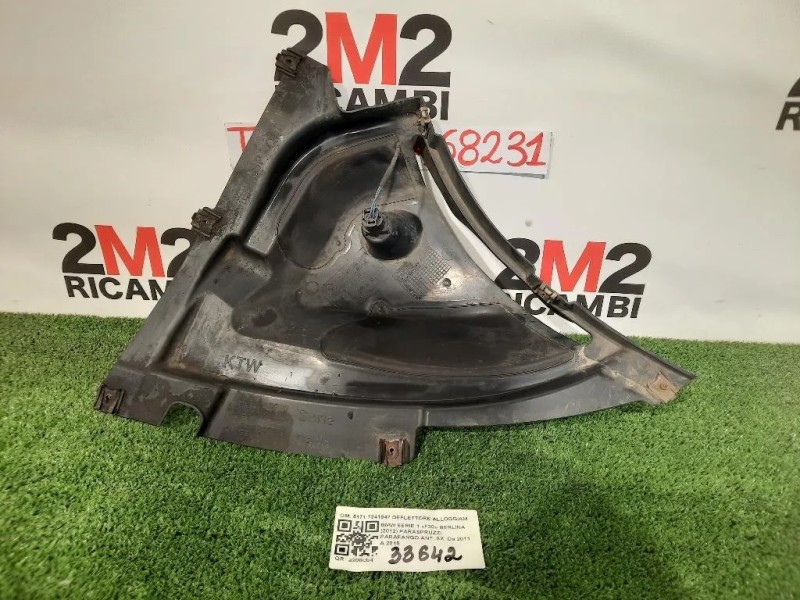 Paraspruzzi Parafango ANT SX 51717241847 DEFLETTORE ALLOGGIAMENTO RUOTA SX Bmw Serie 1 F20 Berlina 2012