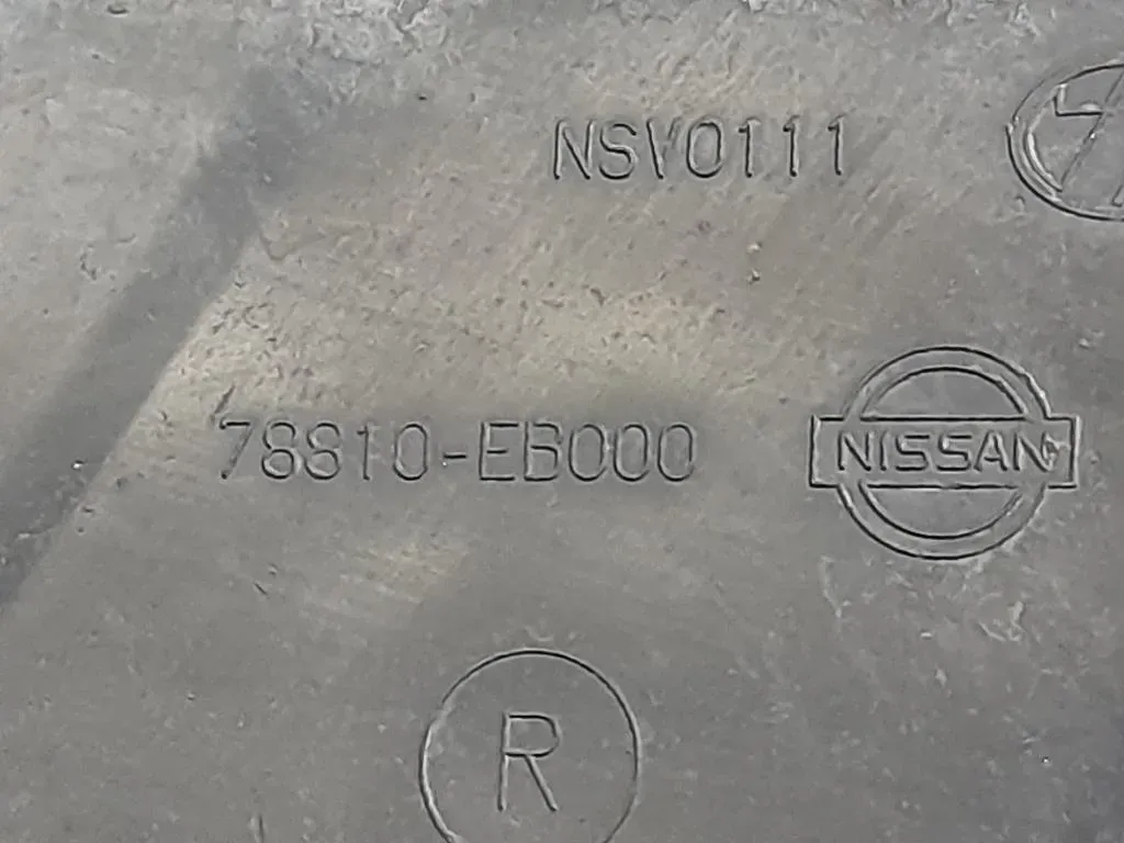 Paraspruzzi Parafango POST DX 78810-EB000 Nissan Navara 2010