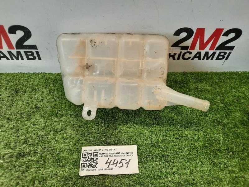 Vaschetta Acqua 217104048R 217102781R Renault Mégane IV 2016