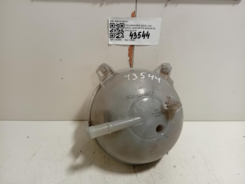 Vaschetta Acqua 5Q0121407A Volkswagen GOLF VII 2013