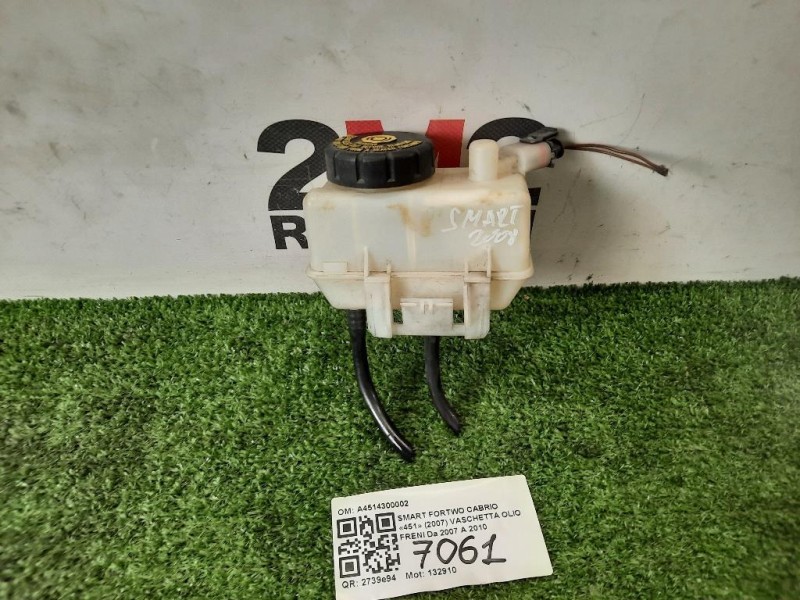 Vaschetta OLIO Freni A4514300002 Smart Fortwo Cabrio 451 2007