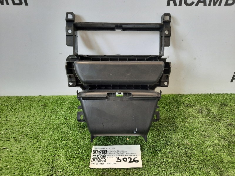 Vaschetta Portaoggetti Console Centrale 825202 Citroen DS3 2010