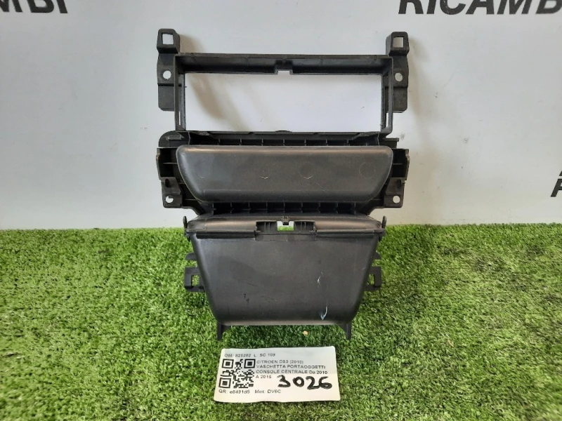 Vaschetta Portaoggetti Console Centrale 825202 Citroen DS3 2010