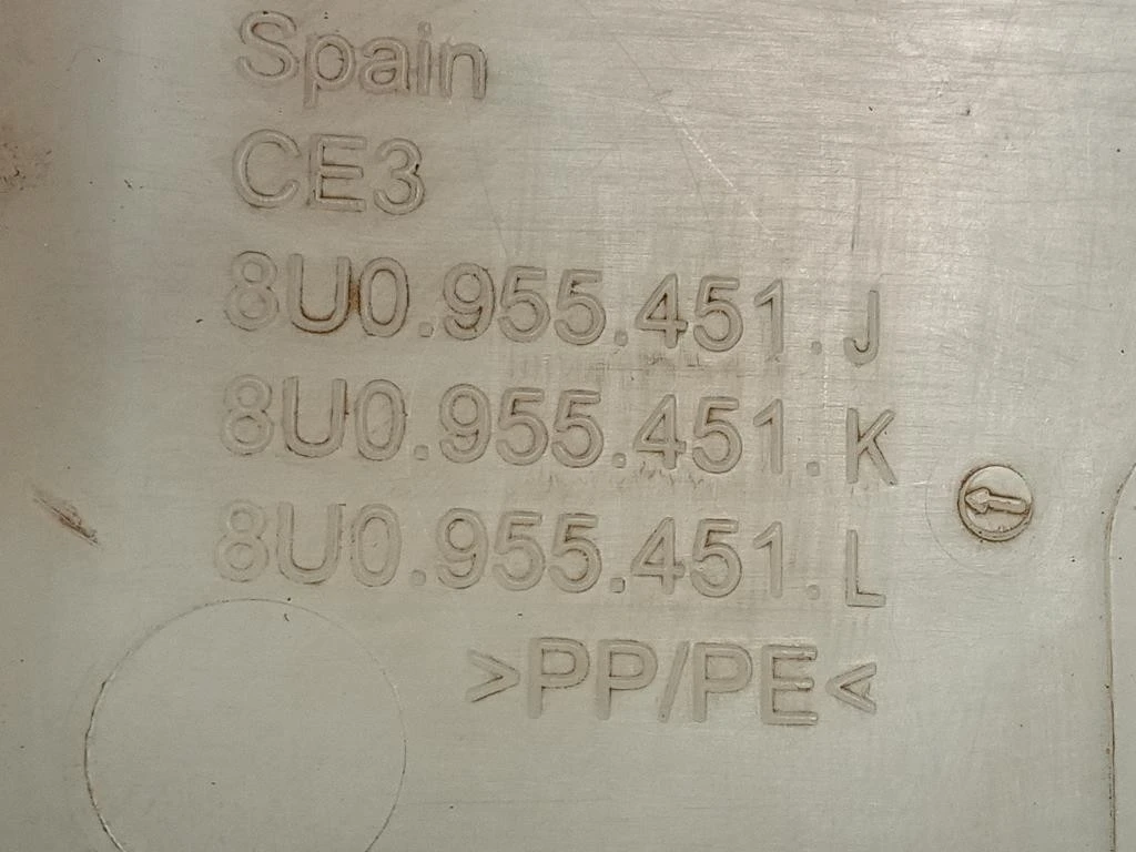 Vaschetta Tergicristalli 8U0955451 Audi Q3 8UB 2012