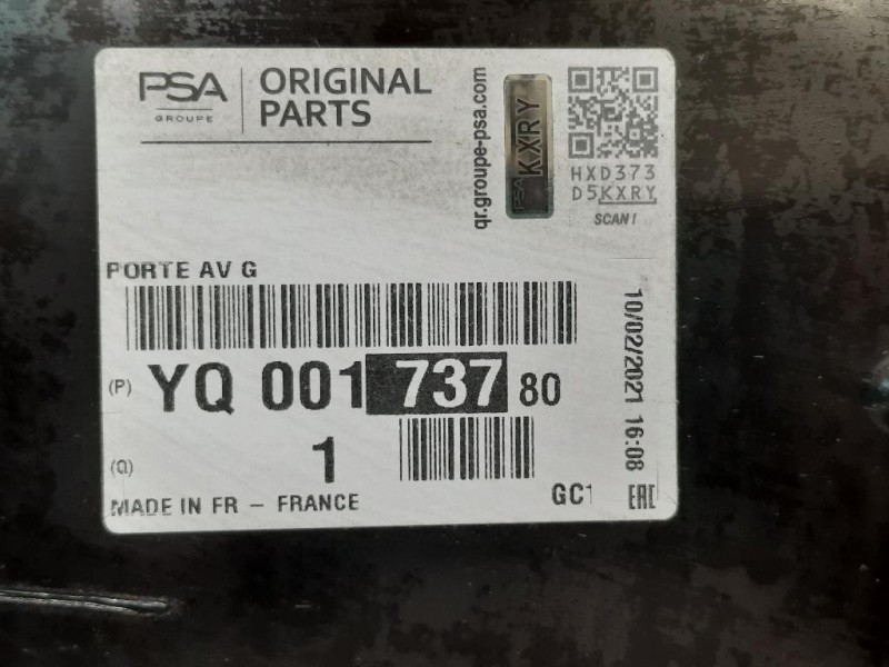 Porta ANT SX 39141292 Citroen C3 Aircross 2017
