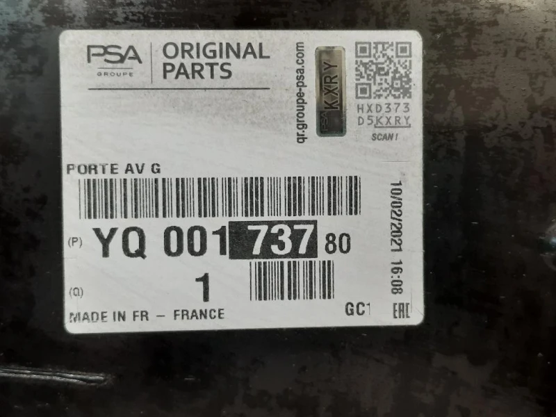 Porta ANT SX 39141292 Citroen C3 Aircross 2017