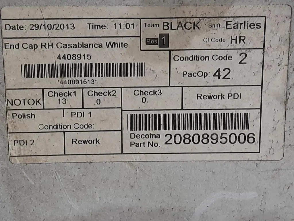 Paraurti Angolare POST DX 91166147 Opel Vivaro A 2007