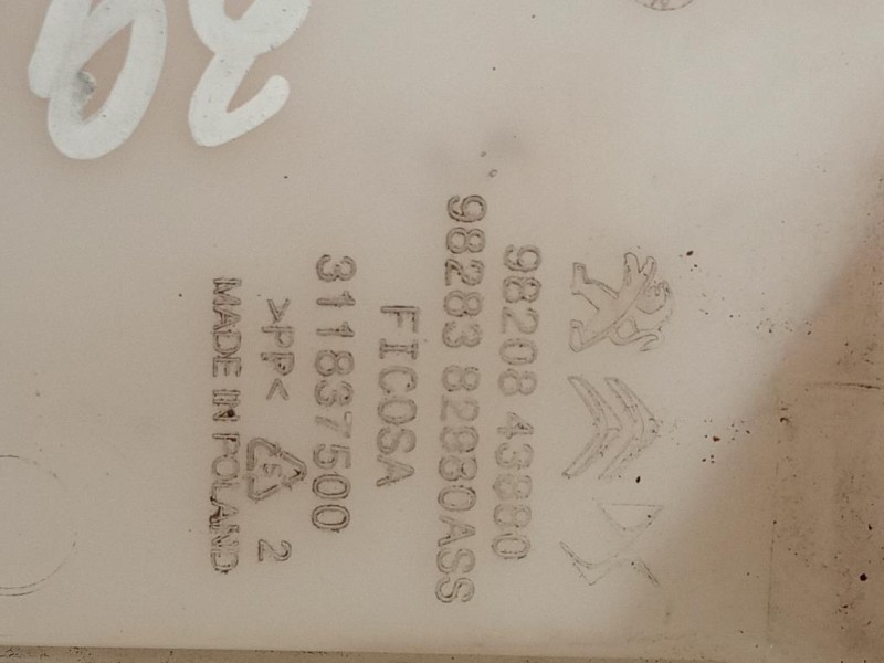 Vaschetta Tergicristalli 9820843880 Citroen DS3 Crossback 2018