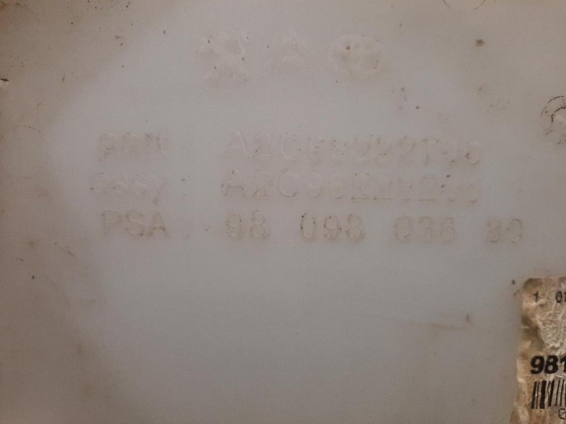 Vaschetta Tergicristalli 9809803680 Citroen Jumpy IV 2016