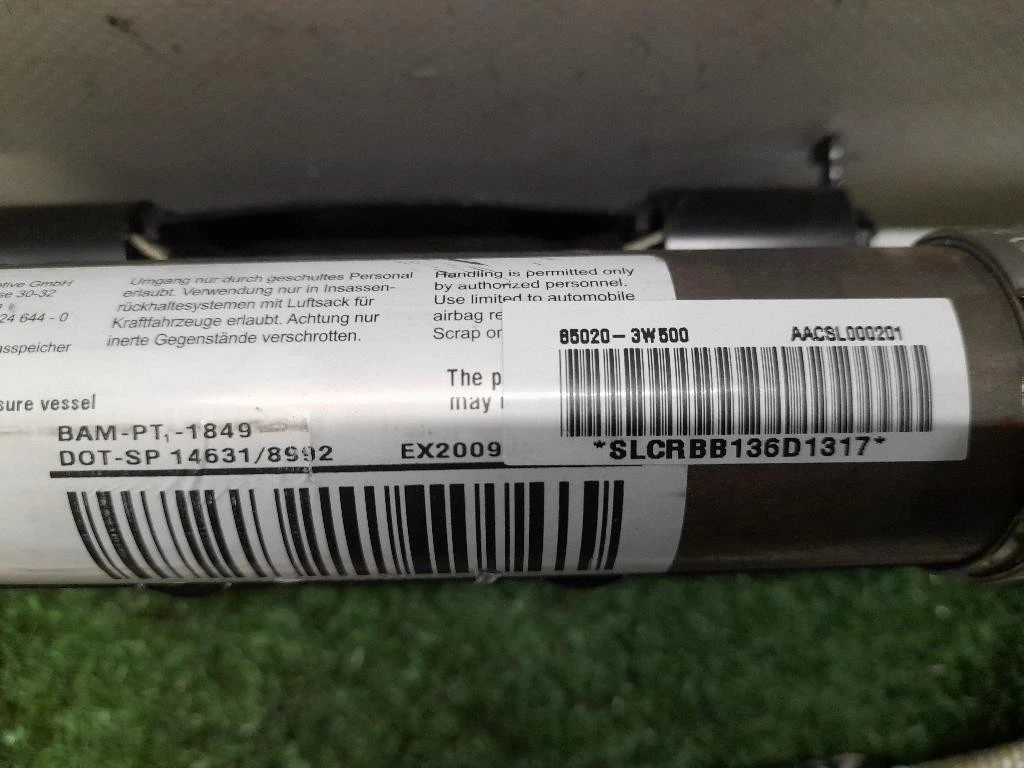 Air-bag A Tendina DX 850203W500 Kia Sportage III 2010