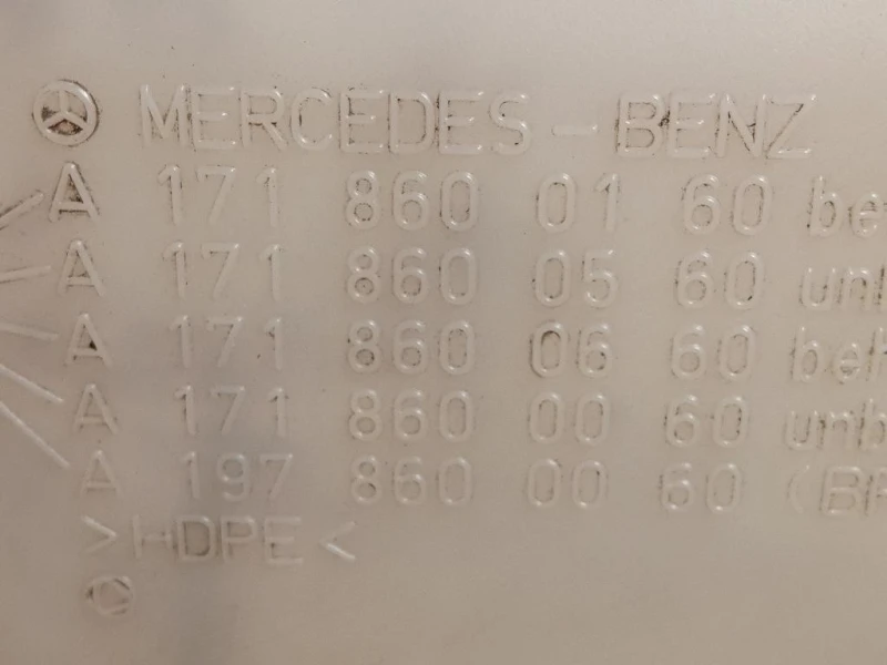 Vaschetta Tergicristalli A1978600060 Mercedes Classe SLK R171 2004