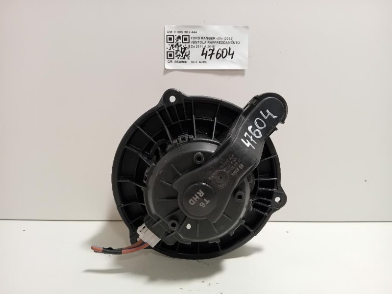 Ventola Raffreddamento F 00S 3B2 444 Ford Ranger IV 2012