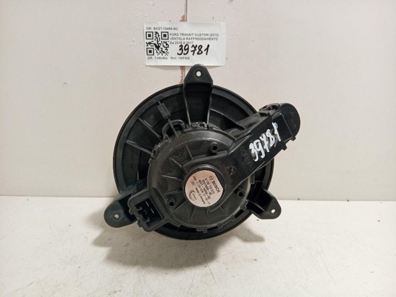 Ventola Raffreddamento BK2T-18456-BC Ford Transit Custom I 2013