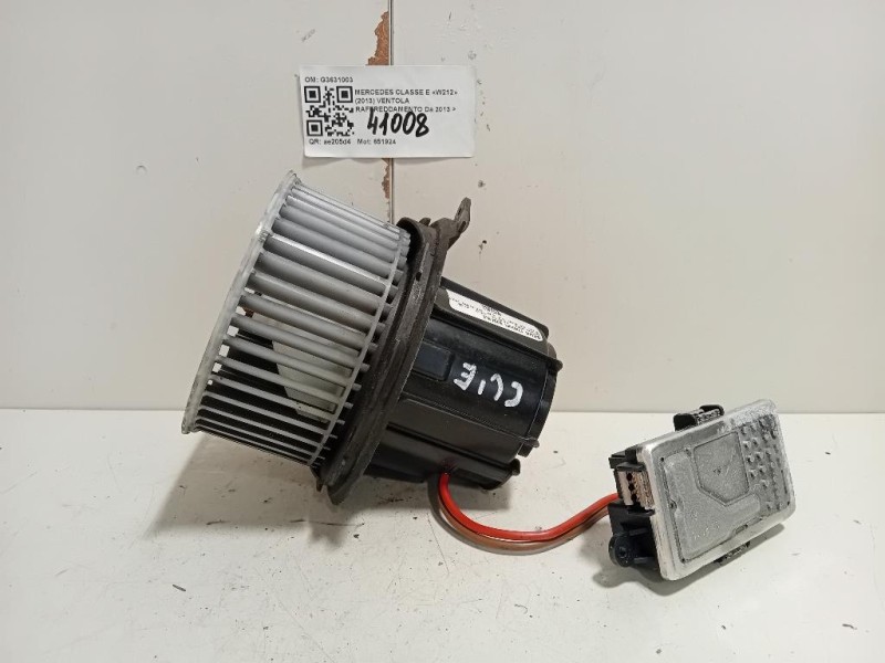 Ventola Raffreddamento G3631003 Mercedes Classe E W212 2013