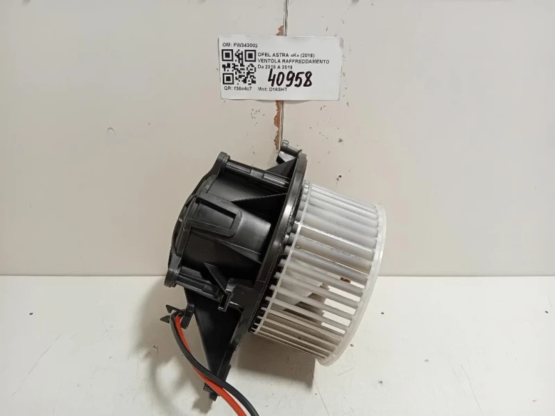 Ventola Raffreddamento FW343002 Opel Astra K 2016