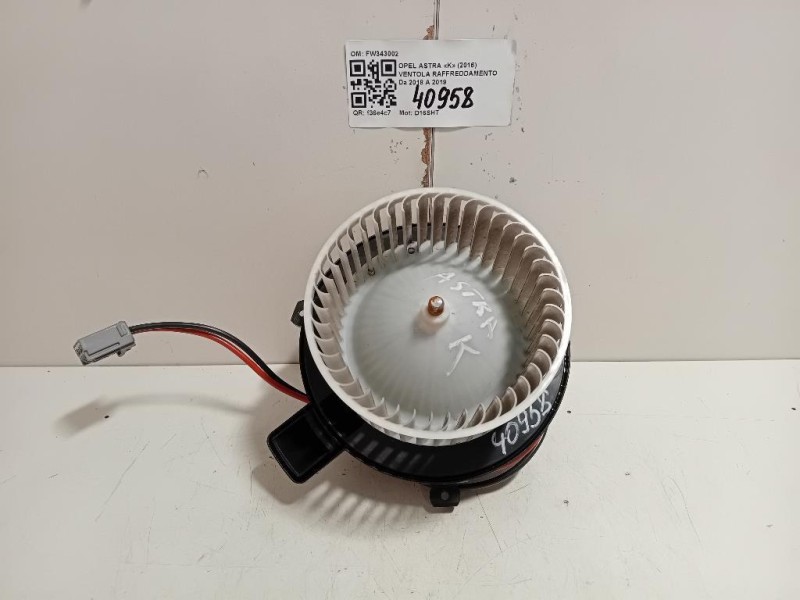 Ventola Raffreddamento FW343002 Opel Astra K 2016