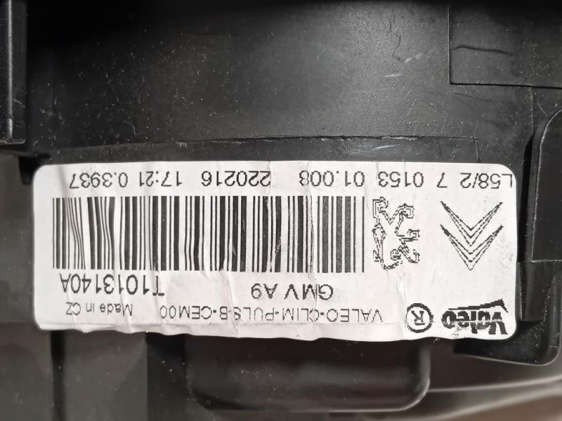 Ventola Raffreddamento T1013140A Peugeot 2008 I 2016