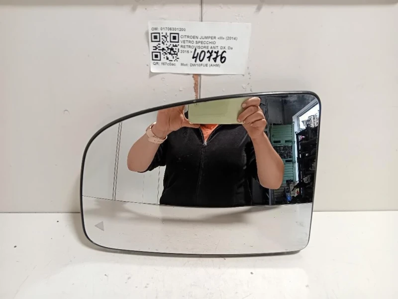Vetro Specchio Retrovisore ANT DX 01706301200 Citroen Jumper III 2014