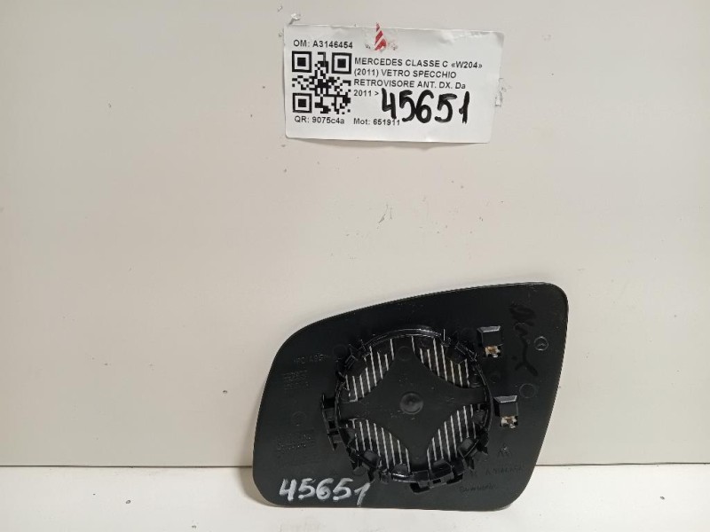 Vetro Specchio Retrovisore ANT DX A3146454 Mercedes Classe C W204 2011