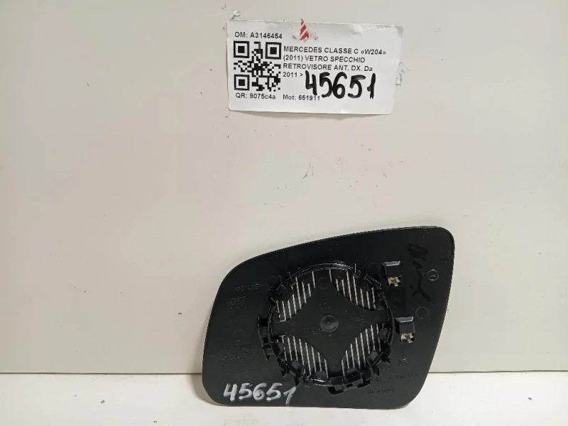 Vetro Specchio Retrovisore ANT DX A3146454 Mercedes Classe C W204 2011