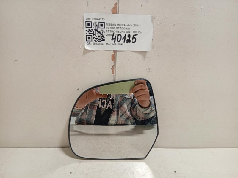 Vetro Specchio Retrovisore ANT DX 23044172 Nissan Micra IV 2011