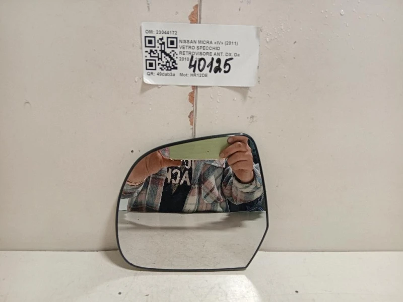 Vetro Specchio Retrovisore ANT DX 23044172 Nissan Micra IV 2011