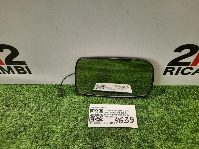 Vetro Specchio Retrovisore ANT DX 879310D010 Toyota Yaris Japan I 1999