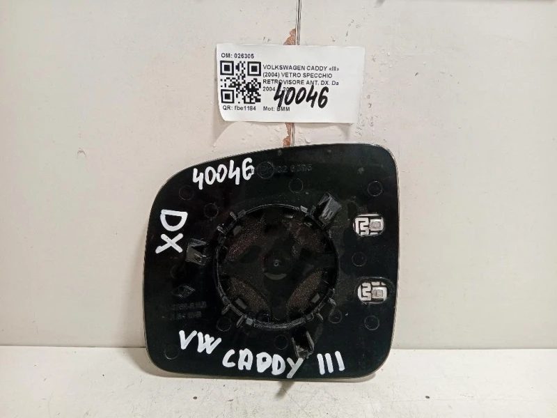 Vetro Specchio Retrovisore ANT DX 026305 Volkswagen Caddy III 2004