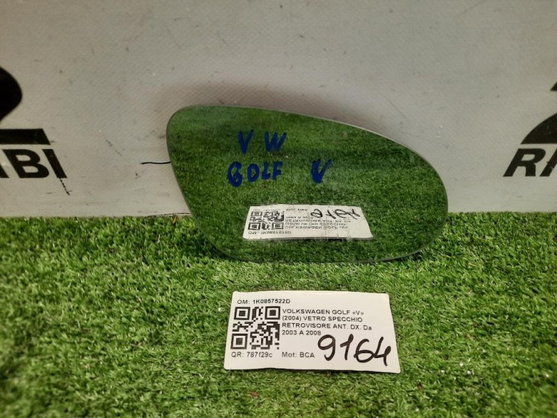 Vetro Specchio Retrovisore ANT DX 1K0857522D Volkswagen GOLF V 2004