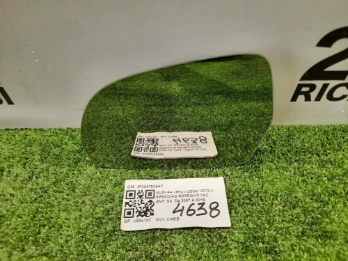 Vetro Specchio Retrovisore ANT SX 4F0857535AF Audi A4 8K2 2008