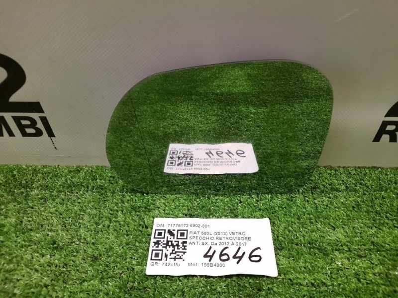 Vetro Specchio Retrovisore ANT SX 71775172 6902-301 Fiat 500L 2013