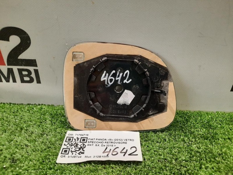 Vetro Specchio Retrovisore ANT SX 71754719 Fiat Panda III 2012