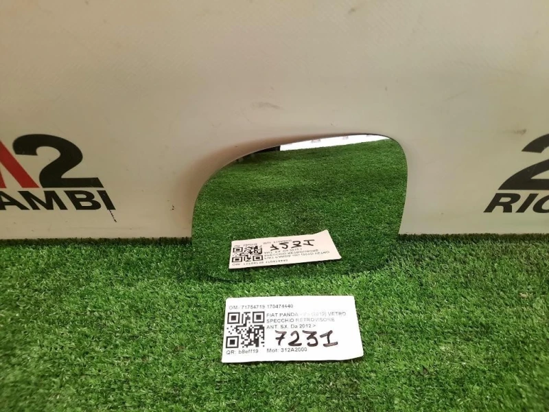 Vetro Specchio Retrovisore ANT SX 71754719 170474440 Fiat Panda III 2012