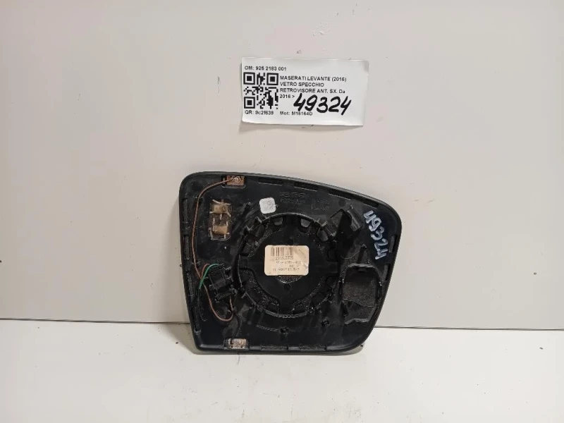 Vetro Specchio Retrovisore ANT SX 925 2183 001 Maserati Levante 2016