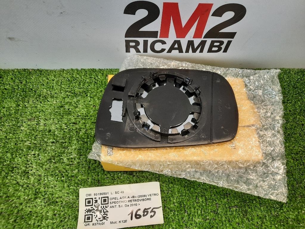 Vetro Specchio Retrovisore ANT SX 93196501 Opel Agila B 2008
