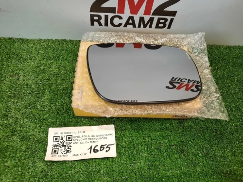 Vetro Specchio Retrovisore ANT SX 93196501 Opel Agila B 2008