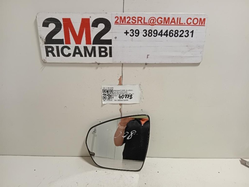Vetro Specchio Retrovisore ANT SX 21593019 Peugeot 3008 II 2020