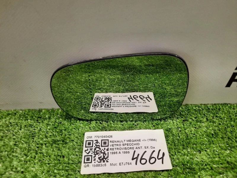 Vetro Specchio Retrovisore ANT SX 7701040426 Renault Mégane I 1996