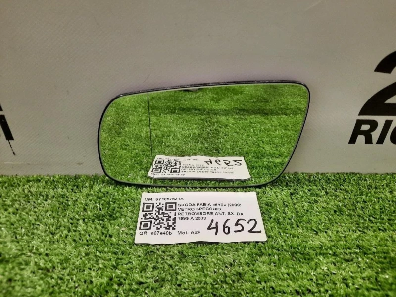 Vetro Specchio Retrovisore ANT SX 6Y1857521A Skoda Fabia 6Y2 2000
