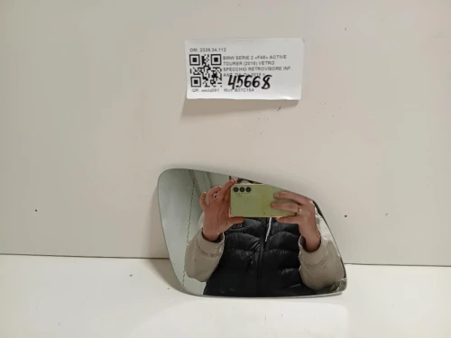 Vetro Specchio Retrovisore INF ANT DX 232634112 Bmw Serie 2 F45 Active Tourer 2018