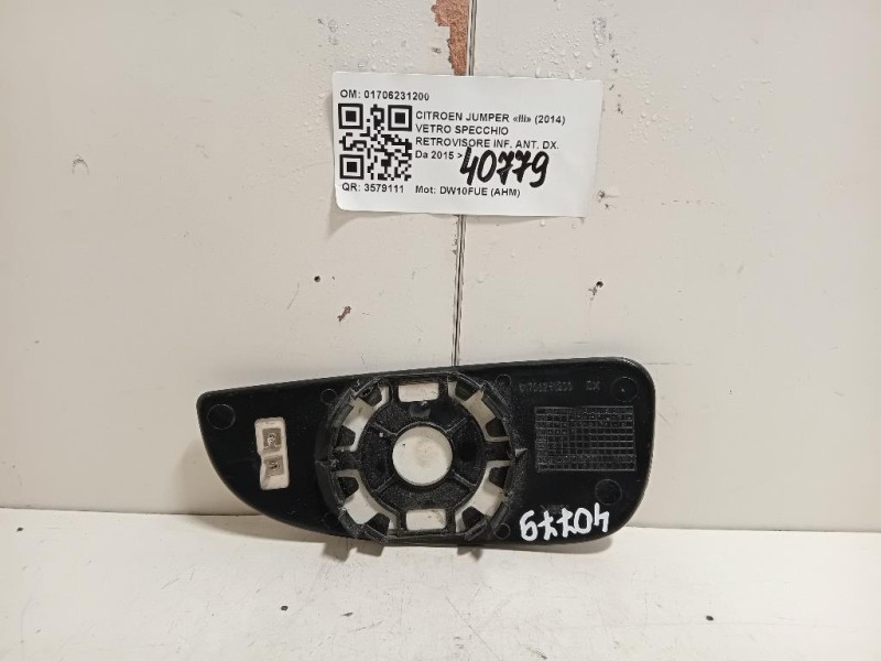 Vetro Specchio Retrovisore INF ANT DX 01706231200 Citroen Jumper III 2014