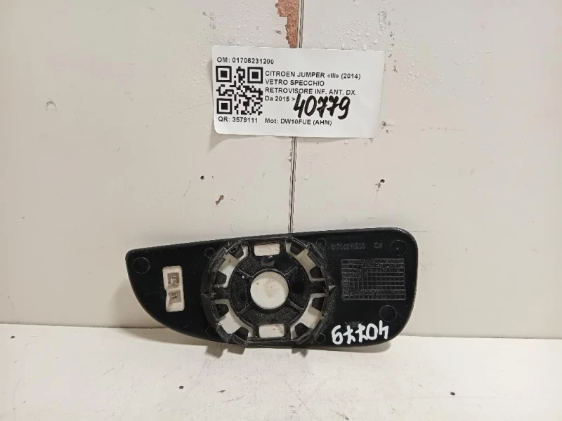 Vetro Specchio Retrovisore INF ANT DX 01706231200 Citroen Jumper III 2014