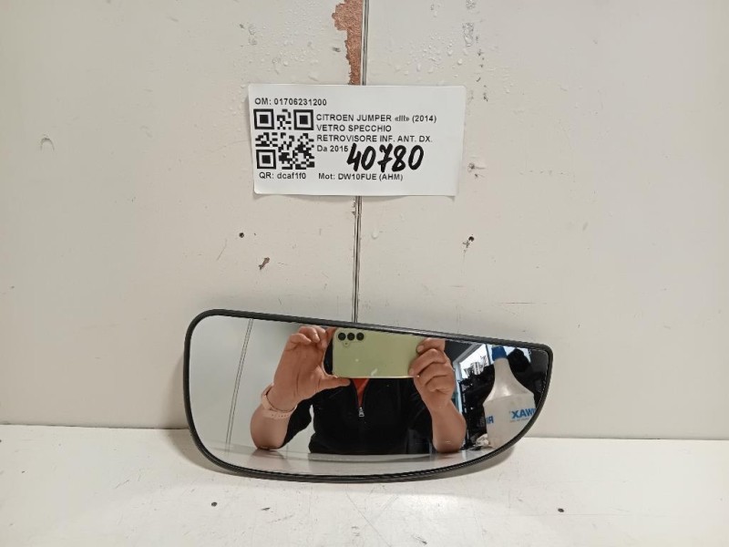 Vetro Specchio Retrovisore INF ANT DX 01706231200 Citroen Jumper III 2014