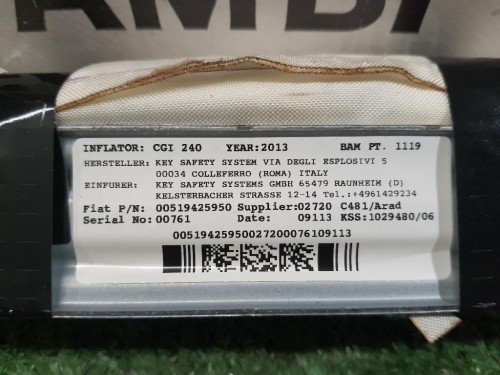 Air-bag A Tendina DX 519425950 Lancia Ypsilon III 2011