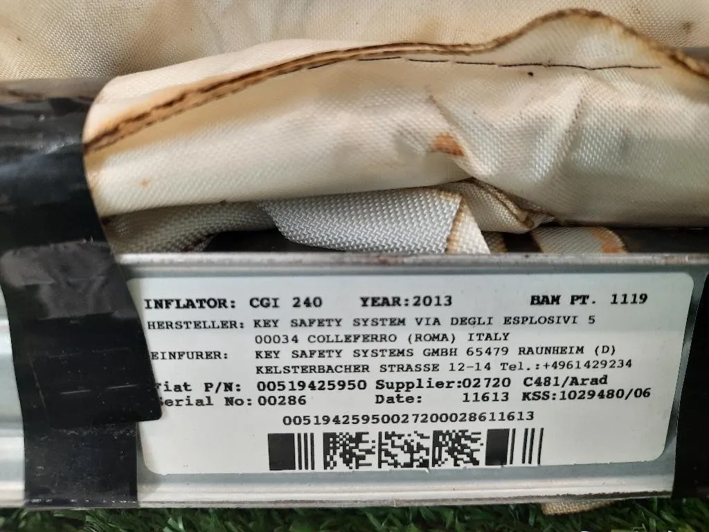 Air-bag A Tendina DX 52059178 Lancia Ypsilon III 2011