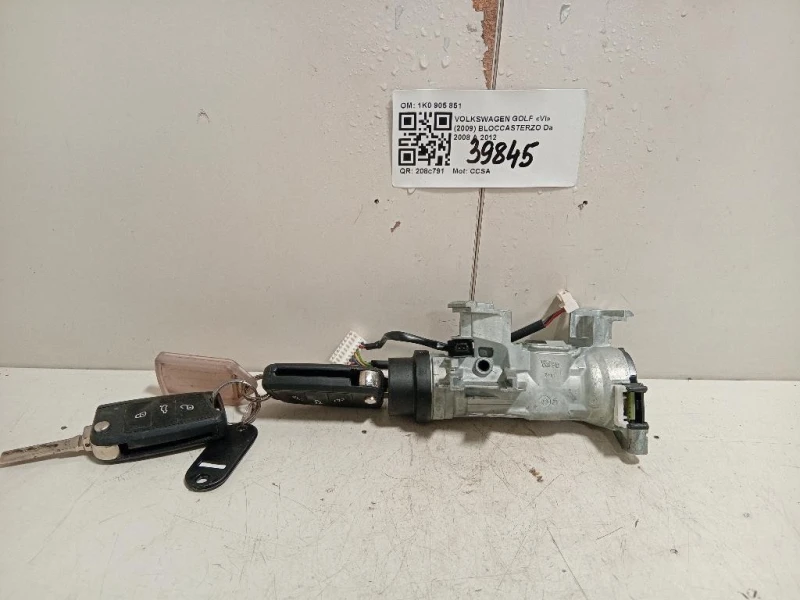 Bloccasterzo 1K0 905 851 Volkswagen GOLF VI 2009