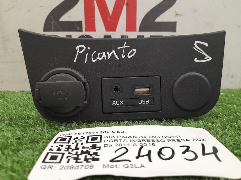 Porta Ingresso Presa AUX 961201Y300 USB Kia Picanto III 2011