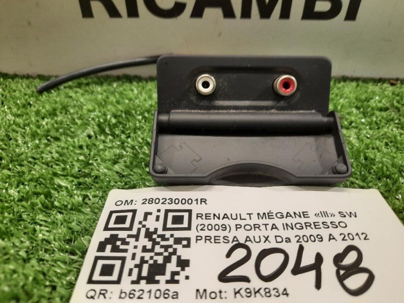Porta Ingresso Presa AUX 280230001R AUX Renault Mégane III SW 2009